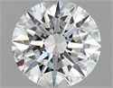 Lab Grown Diamond 1.09 Carats, Round with Ideal Cut, D Color, VS2 Clarity and Certified by IGI