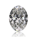 Natural Diamond 0.70 Carats, Oval with  Cut, G Color, SI1 Clarity and Certified by GIA