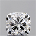 Diamante Natural 0.90 quilates, Del cojín , Color D, claridad VVS1 y certificado GIA