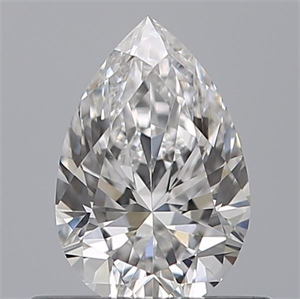 Picture of Natural Diamond 0.50 Carats, Pear with  Cut, D Color, VVS1 Clarity and Certified by GIA