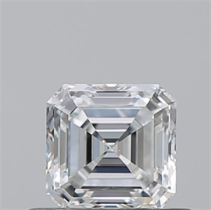 Picture of Natural Diamond 0.52 Carats, Asscher with  Cut, G Color, VS2 Clarity and Certified by GIA