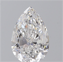 Natural Diamond 0.92 Carats, Pear with  Cut, E Color, VS2 Clarity and Certified by GIA