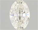 Natural Diamond 0.51 Carats, Oval with  Cut, K Color, SI2 Clarity and Certified by GIA