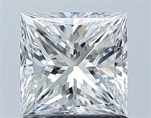 Foto Diamante Natural 1.00 quilates, Princesa , Color F, claridad VS1 y certificado GIA de