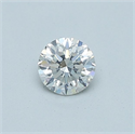 Natural Diamond 0.40 Carats, Round with Very Good Cut, G Color, SI1 Clarity and Certified by GIA