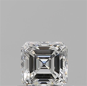 Foto Diamante Natural 0.55 quilates, Asscher , Color G, claridad VVS2 y certificado GIA de