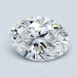 Foto Diamante Natural 1.28 quilates, Ovalado , Color H, claridad VS2 y certificado GIA de