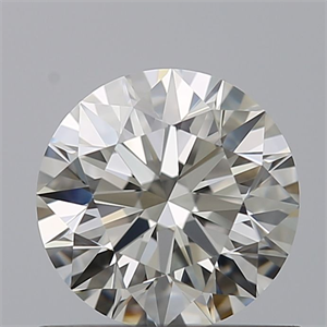 Picture of Natural Diamond 0.76 Carats, Round with Excellent Cut, H Color, VVS1 Clarity and Certified by IGI