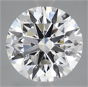 Lab Grown Diamond 4.80 Carats, Round with Excellent Cut, D Color, VVS2 Clarity and Certified by IGI