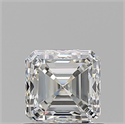 Natural Diamond 0.90 Carats, Asscher with  Cut, H Color, VVS1 Clarity and Certified by GIA