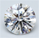 Diamante Natural 3.22 quilates, Redondo , Color I, claridad VVS1 y certificado GIA