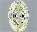 Natural Diamond 0.53 Carats, Oval with  Cut, L Color, SI1 Clarity and Certified by IGI