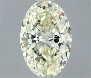 Picture of Natural Diamond 0.53 Carats, Oval with  Cut, L Color, SI1 Clarity and Certified by IGI