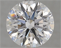 Lab Grown Diamond 3.48 Carats, Round with Excellent Cut, E Color, VVS1 Clarity and Certified by IGI