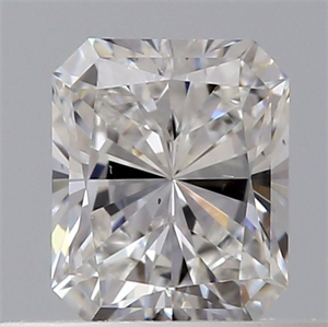 Picture of Natural Diamond 0.41 Carats, Radiant with  Cut, E Color, VS2 Clarity and Certified by GIA