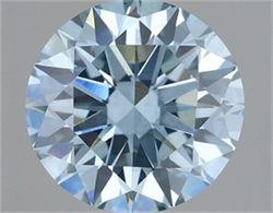 Picture of Lab Grown Diamond 3.12 Carats, Round with Excellent Cut, Fancy Intense Blue Color, VS2 Clarity and Certified by IGI