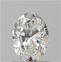 Natural Diamond 0.70 Carats, Oval with  Cut, G Color, VVS1 Clarity and Certified by GIA