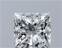 Diamante Natural 0.56 quilates, Princesa , Color J, claridad VVS1 y certificado GIA