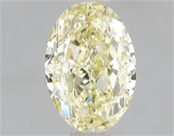 Picture of Lab Grown Diamond 1.50 Carats, Oval with  Cut, Fancy Intense Yellow Color, VS2 Clarity and Certified by IGI