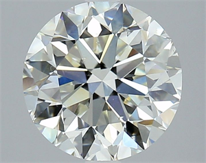 Picture of Natural Diamond 3.01 Carats, Round with Very Good Cut, K Color, SI1 Clarity and Certified by GIA