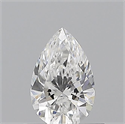 Natural Diamond 0.50 Carats, Pear with  Cut, E Color, VS1 Clarity and Certified by GIA