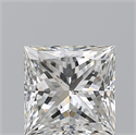 Natural Diamond 1.81 Carats, Princess with  Cut, H Color, SI1 Clarity and Certified by GIA