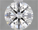 Lab Grown Diamond 1.04 Carats, Round with Ideal Cut, D Color, VS2 Clarity and Certified by IGI