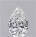 Natural Diamond 0.53 Carats, Pear with  Cut, F Color, VVS1 Clarity and Certified by GIA