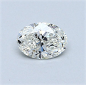 Natural Diamond 0.51 Carats, Oval with  Cut, G Color, VVS1 Clarity and Certified by GIA
