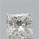Natural Diamond 0.90 Carats, Princess with  Cut, H Color, VS1 Clarity and Certified by GIA