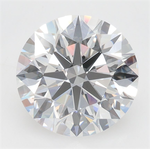 Picture of Lab Grown Diamond 3.34 Carats, Round with Excellent Cut, E Color, VVS1 Clarity and Certified by GIA