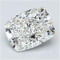 Natural Diamond 3.09 Carats, Cushion with  Cut, H Color, VS2 Clarity and Certified by GIA