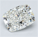 Natural Diamond 3.09 Carats, Cushion with  Cut, H Color, VS2 Clarity and Certified by GIA