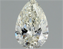 Natural Diamond 0.54 Carats, Pear with  Cut, I Color, SI2 Clarity and Certified by GIA