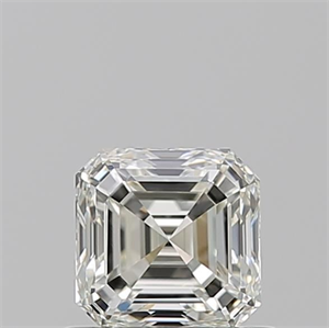 Picture of Natural Diamond 0.74 Carats, Asscher with  Cut, K Color, VS1 Clarity and Certified by GIA