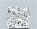 Natural Diamond 1.01 Carats, Princess with  Cut, I Color, VS2 Clarity and Certified by GIA