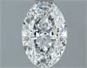 Natural Diamond 1.30 Carats, Oval with  Cut, E Color, I1 Clarity and Certified by GIA