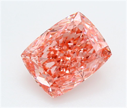 Picture of Lab Grown Diamond 5.04 Carats, CUSHION MODIFIED with  Cut, Fancy Vivid Pink Color, VVS2 Clarity and Certified by IGI