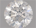 Natural Diamond 0.90 Carats, Round with Fair Cut, H Color, SI2 Clarity and Certified by HRD