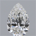Natural Diamond 0.51 Carats, Pear with  Cut, F Color, SI2 Clarity and Certified by IGI