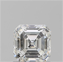 Natural Diamond 1.10 Carats, Asscher with  Cut, G Color, VVS1 Clarity and Certified by GIA
