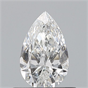 Natural Diamond 0.50 Carats, Pear with  Cut, E Color, VS1 Clarity and Certified by GIA