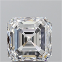 Natural Diamond 2.01 Carats, Asscher with  Cut, E Color, VS1 Clarity and Certified by GIA