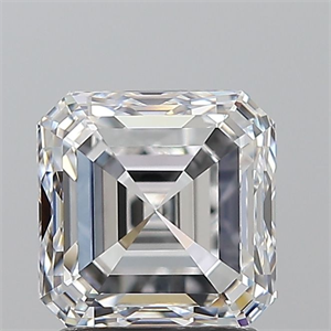 Picture of Natural Diamond 2.01 Carats, Asscher with  Cut, E Color, VS1 Clarity and Certified by GIA
