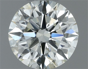 Picture of Natural Diamond 0.50 Carats, Round with Excellent Cut, L Color, SI2 Clarity and Certified by GIA