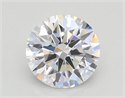 Lab Grown Diamond 1.04 Carats, Round with Ideal Cut, D Color, VVS2 Clarity and Certified by IGI