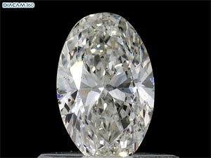 Foto Diamante Natural 0.50 quilates, Ovalado , Color H, claridad SI1 y certificado GIA de