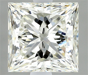 Picture of Natural Diamond 1.09 Carats, Princess with  Cut, H Color, VVS2 Clarity and Certified by IGI