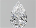 Diamante Natural 3.00 quilates, De pera , Color D, claridad SI1 y certificado GIA