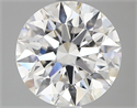 Del inventario de diamantes de laboratorio, 2.03 quilates, Redondo , Color D, claridad VVS2 y certificado IGI